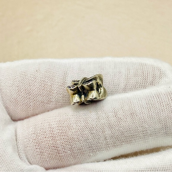 EUC Pandora 791257ACZ Sterling Silver Sparkling Butterfly Animal Charm w/ CZs - Picture 8 of 10